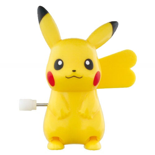 Takara Tomy Pokemon Pikachu 3 Inch Wind-Up Walking Toy Figure - Collectible Mini Character for Kids, Gifts & Anime Fans