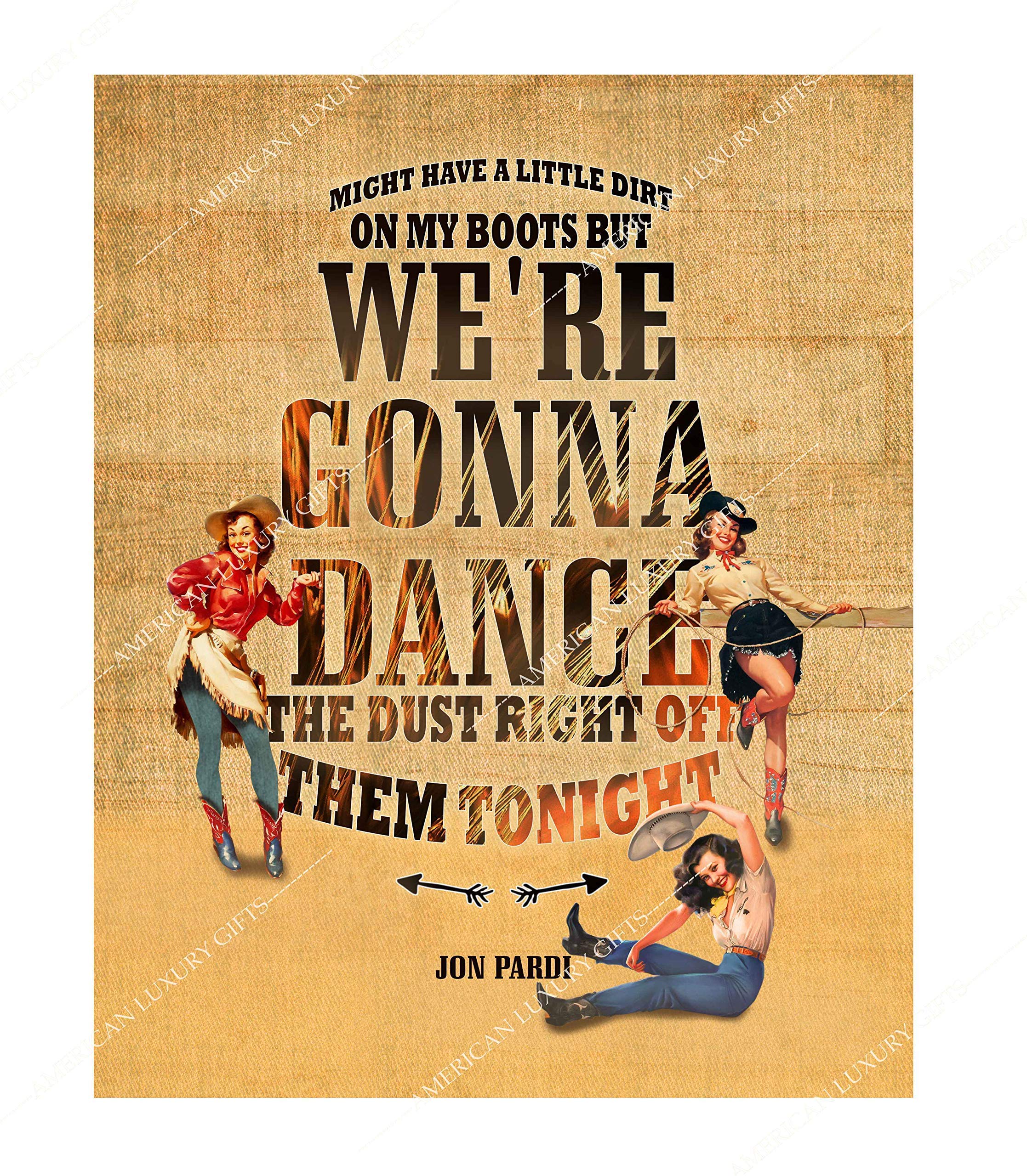 Jon Pardi - Dirt On My Boots Country Music Poster Wall Art - 11x14 Unframed Print for Home, Bedroom, Office & Man Cave Decor - Perfect Gift for Country Music Fans