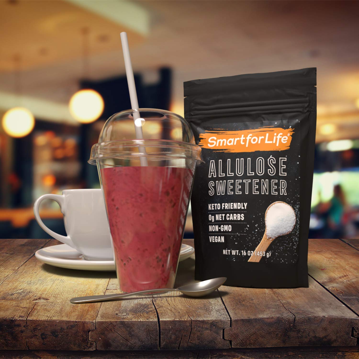 Smart for Life Allulose Sweetener - Zero Net Carbs, Low Calorie Keto Sugar Substitute - Natural Sweetener Made in USA - 10 lb Resealable Bag - Perfect for Baking, Coffee & Keto Diet