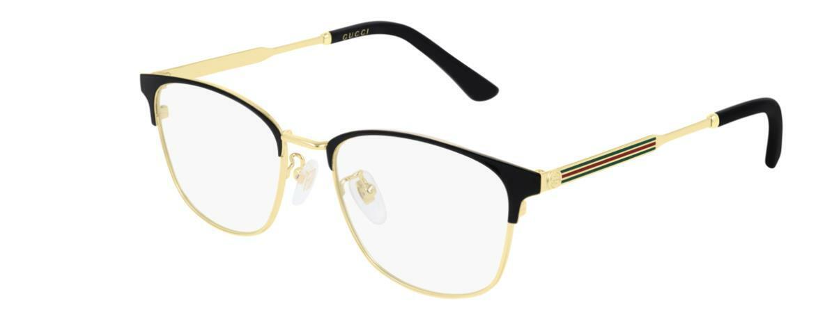Gucci GG 0609OK 001 Gold/Black Designer Eyeglasses for Women & Men - Luxury Sunglasses for Fashion, Work & Everyday Wear