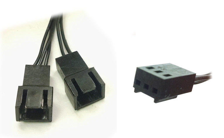 3 Pin Y Splitter All Black Ribbon Cable - High Quality Audio/Video Connector for Home Theater, Gaming & Studio Equipment