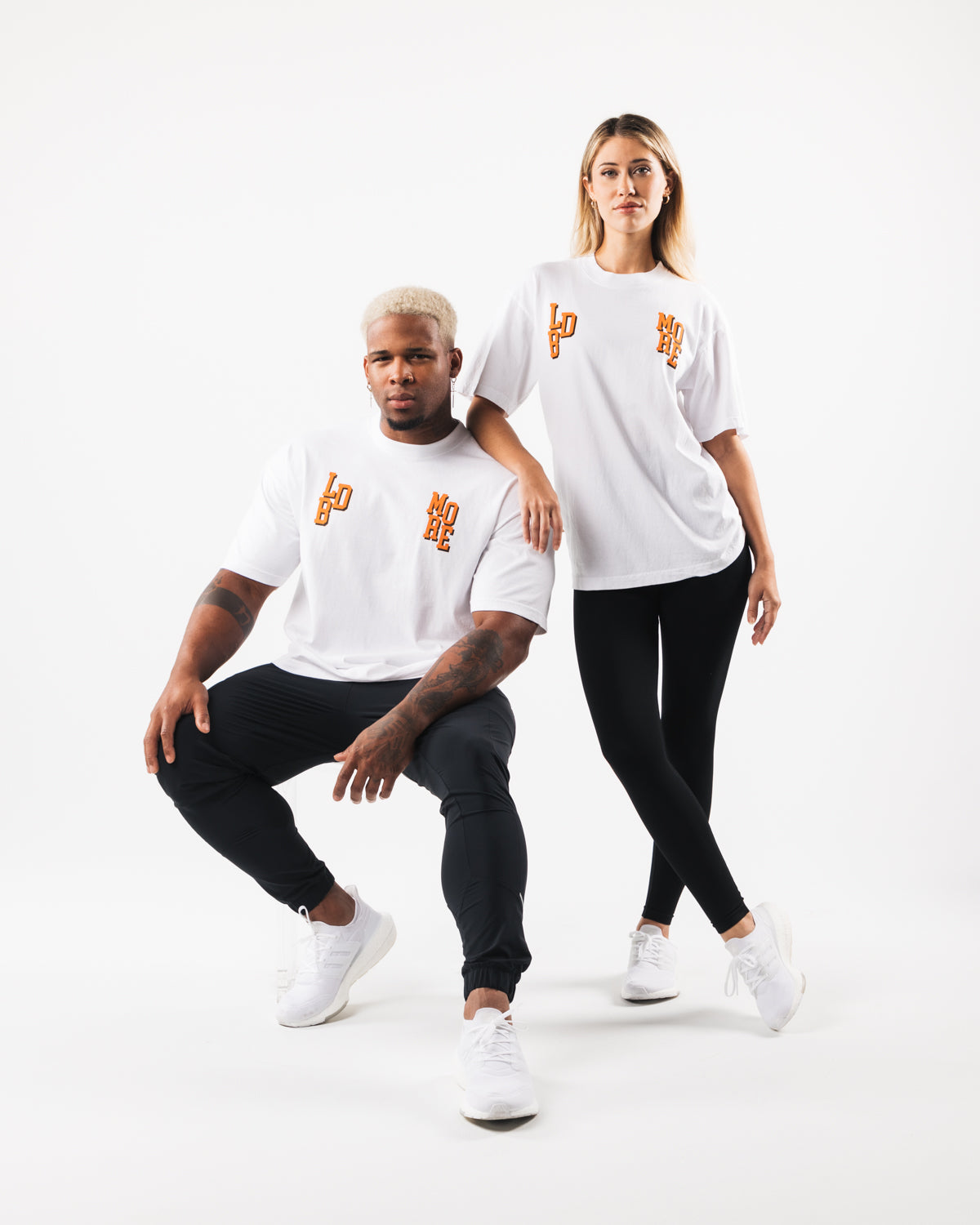 LDB More Letter Tee - Stylish White Graphic T-Shirt for Men & Women | Casual Wear, Street Fashion, Everyday Outfit