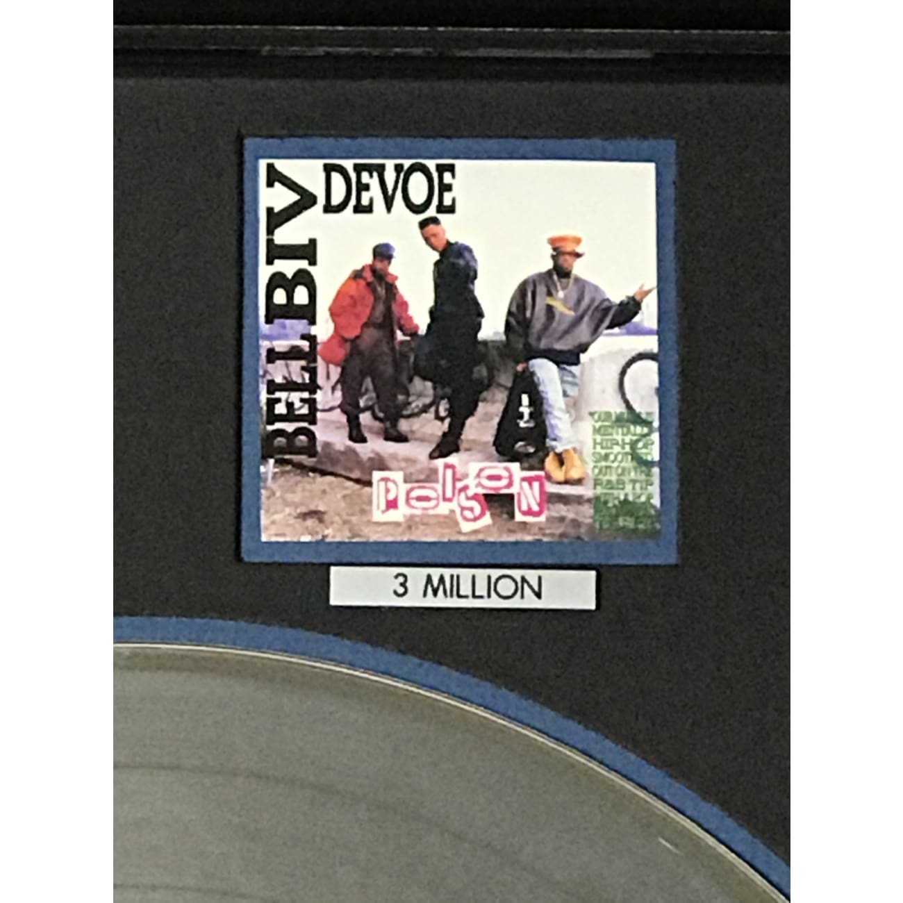 Bell Biv DeVoe Poison 4x Multi-Platinum Album Award - Certified RIAA Music Plaque - Perfect for Music Collectors, Fans & Home/Office Decor
