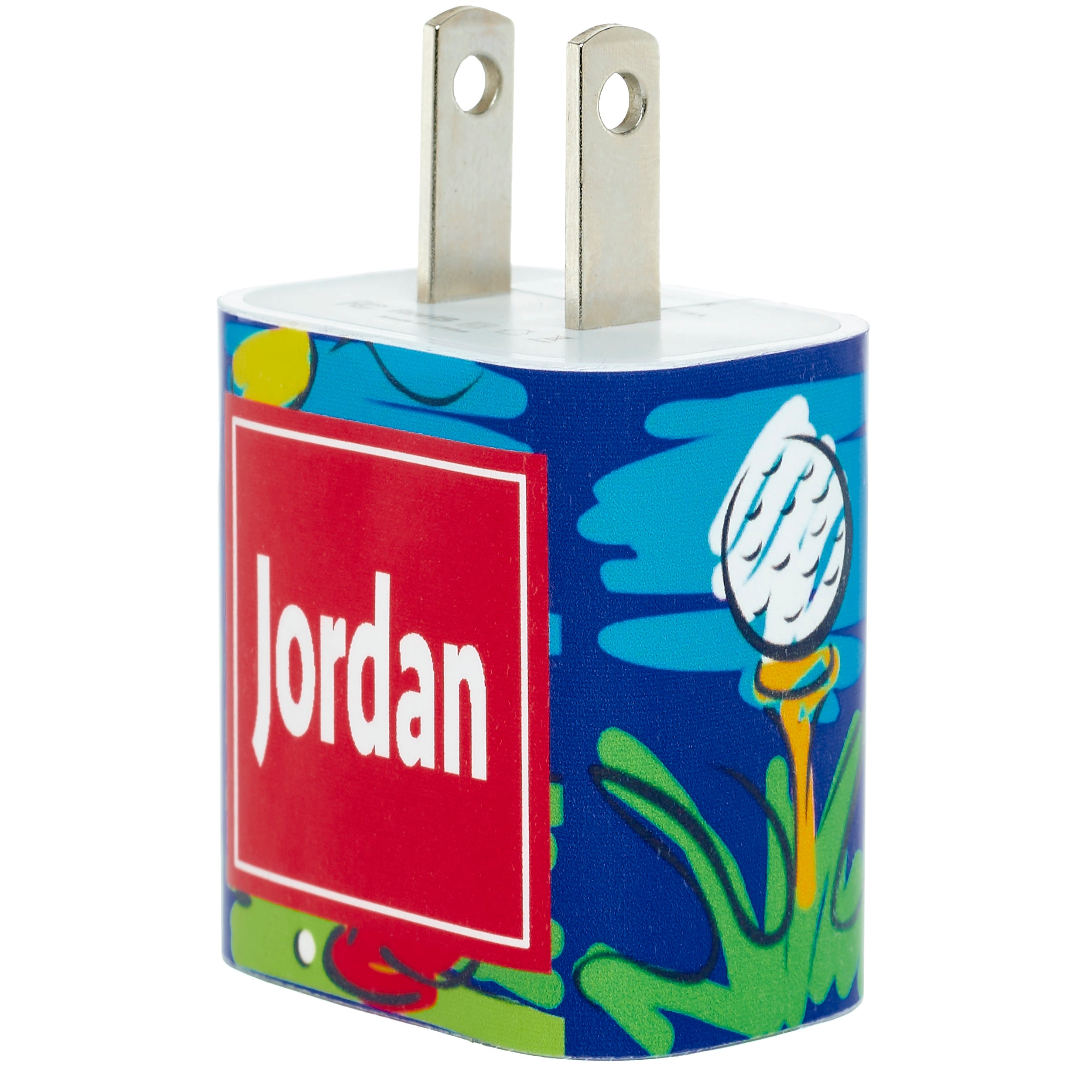 Personalized Monogram Golf Phone Charger - Fast Wireless Charging for iPhone & Android - Perfect Golf Gift for Men & Women - Use at Home, Office, or Golf Course