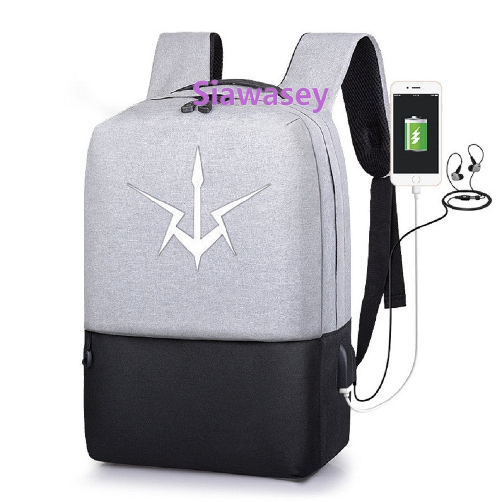 Stylish Siawasey Japanese Anime Cosplay Backpack - USB Charging Laptop School Bag for College & Travel | Perfect for Conventions, Work & Daily Use
