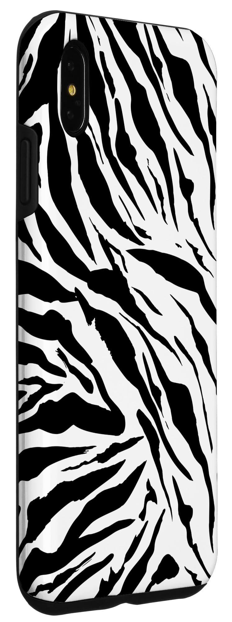 iPhone XS Max Case - Black & White Zebra Print Striped Protective Cover | Slim Fit, Shockproof & Scratch Resistant | Perfect for Everyday Use, Travel & Fashion Accessory