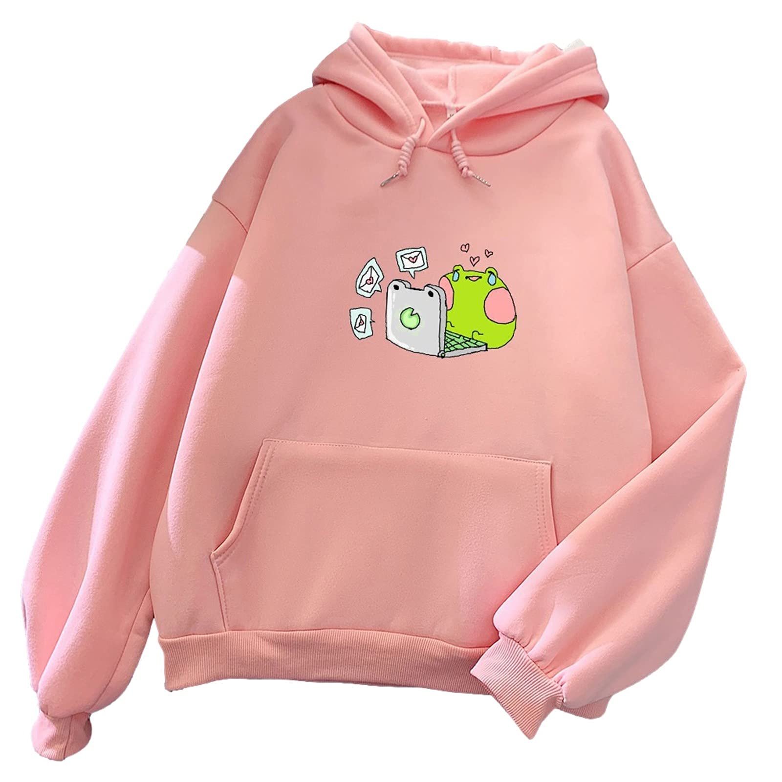 Women's Zip Up Hoodie with Dog Ears - Trendy Long Sleeve Sweatshirt in Japanese Style | Casual Wear, Street Fashion, Cosplay Costume, Anime Outfit