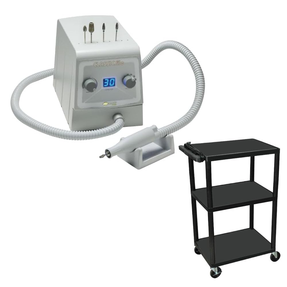 Medicool Pro Vac File Classic & Podiatry Cart Bundle – Professional Nail Care & Foot Treatment Kit for Salons & Clinics