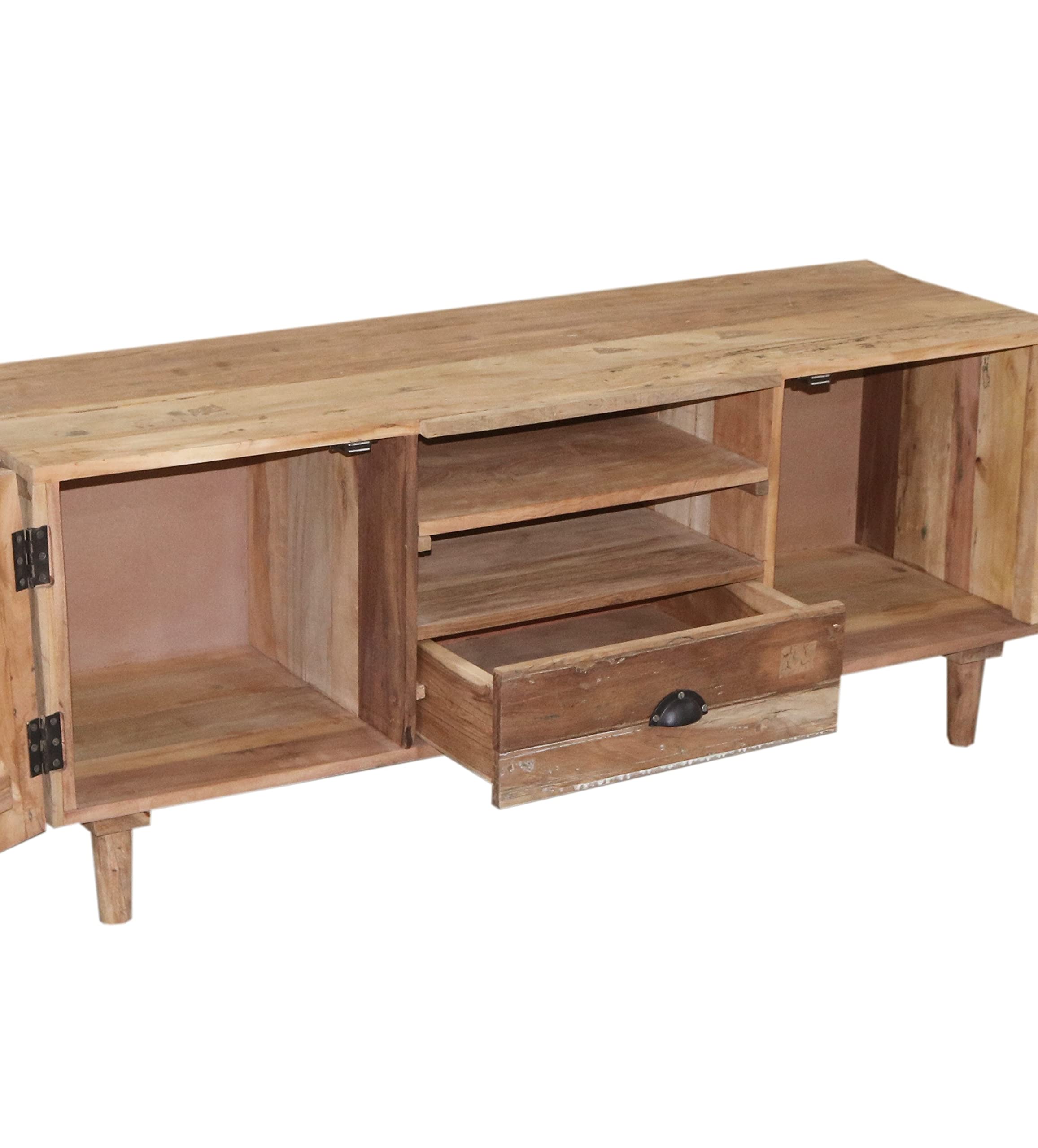Progressive Furniture Outbound Console Table - Tan Finish - Entryway, Living Room, or Hallway Storage Solution