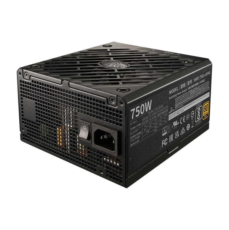 Cooler Master V750 Gold Full Modular ATX Power Supply - 750W 80 Plus Gold Certified PSU with ATX 3.0 Support & 10-Year Warranty for Gaming PC, Workstation & High-Performance Builds