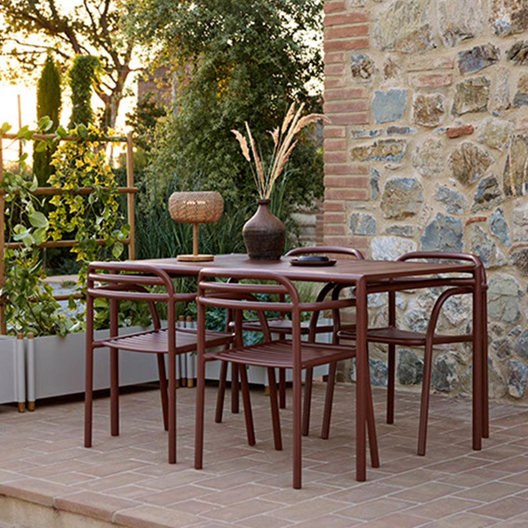 Modern Rectangular Dining Table for 6 - Solid Wood Kitchen Table Set - Perfect for Family Meals, Dinner Parties & Small Spaces