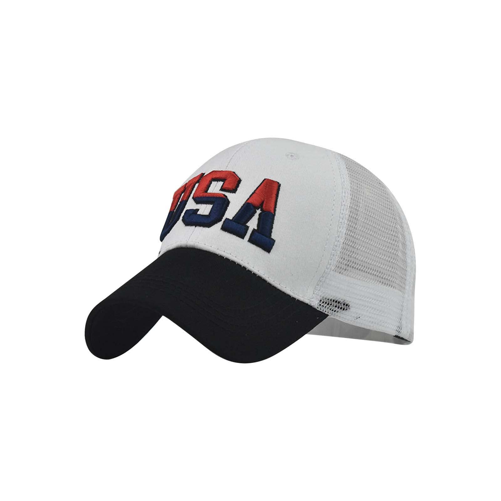4th of July American Flag Patriotic Baseball Cap - Adjustable Vintage Trucker Hat for Men & Women - Perfect for Independence Day Celebrations, BBQ Parties & Outdoor Events