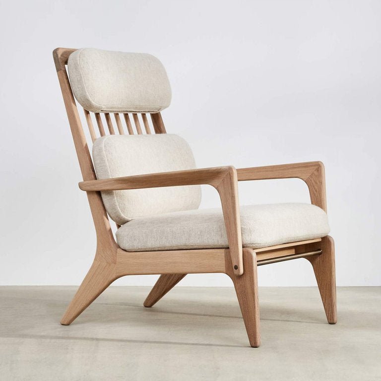 Premium High Back Designer Handmade Gleda Lounge Chair - Modern Accent Chair for Living Room, Bedroom & Office - Comfortable Reading Chair with Ergonomic Support