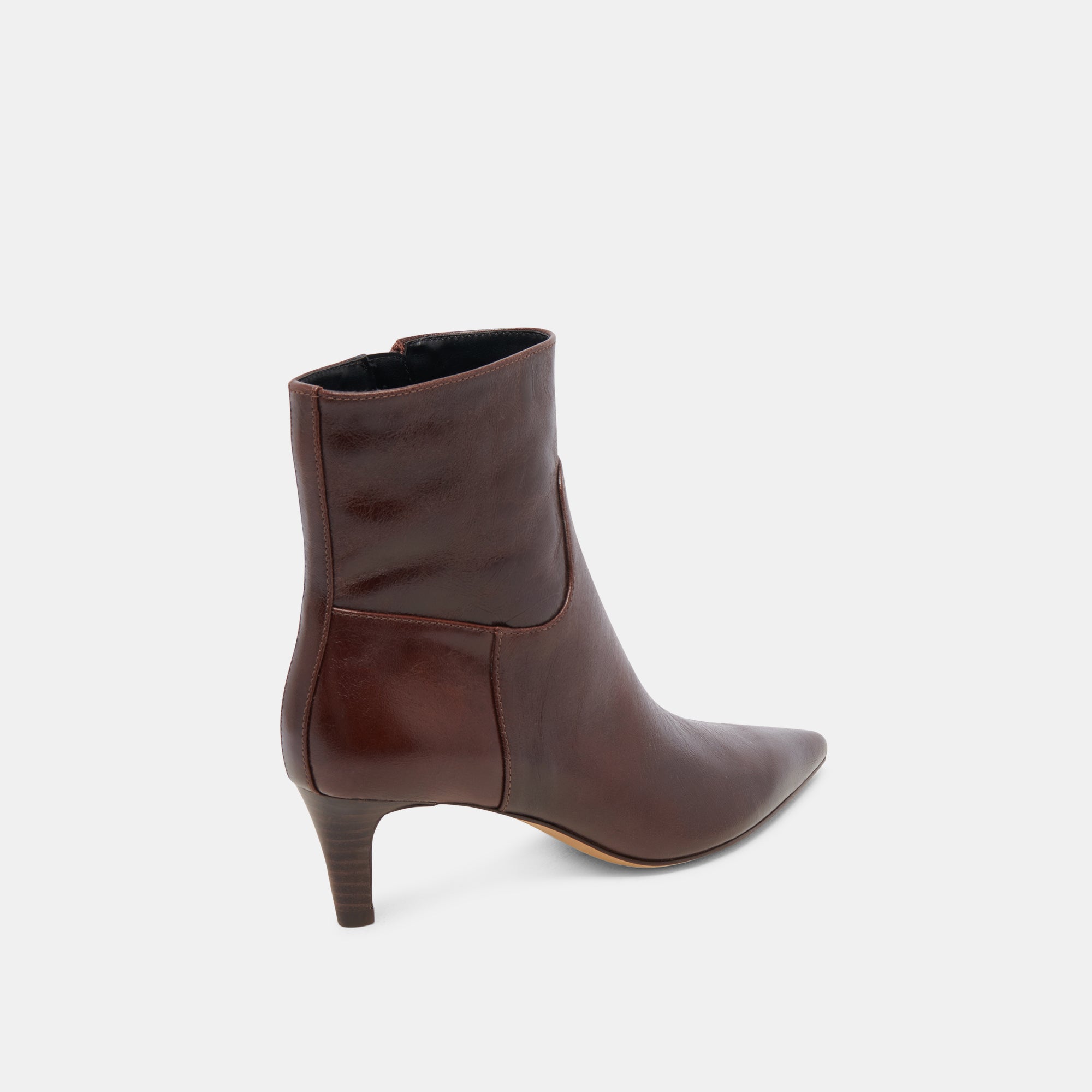 Sondra Women's Mahogany Leather Booties - Stylish Ankle Boots for Fall & Winter Fashion | Perfect for Office, Casual Outfits & Date Nights
