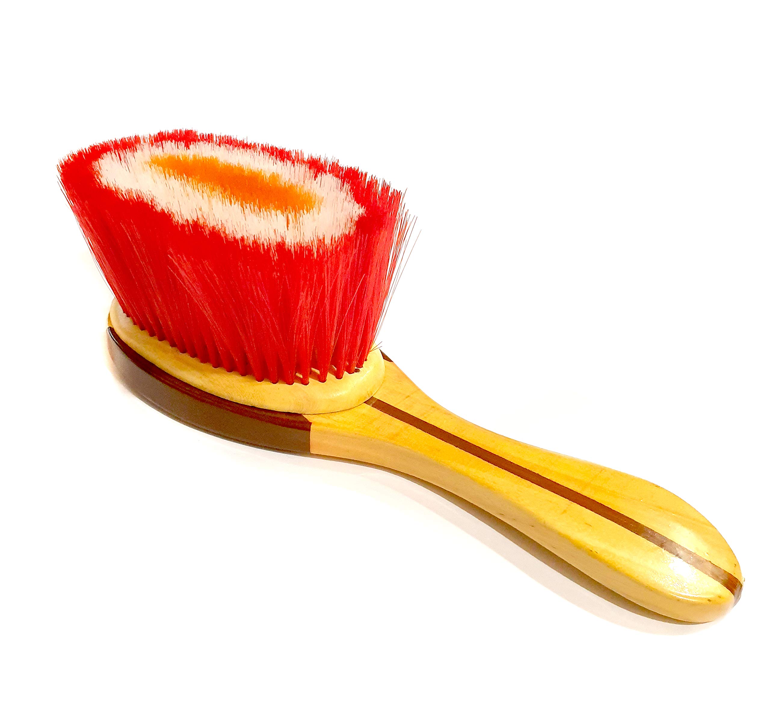 Premium Wooden Salon Hair Duster Brush - Professional Neck & Powder Cleaning Brush for Barbers & Stylists - Perfect for Salon Grooming, Makeup Application & Dust Removal
