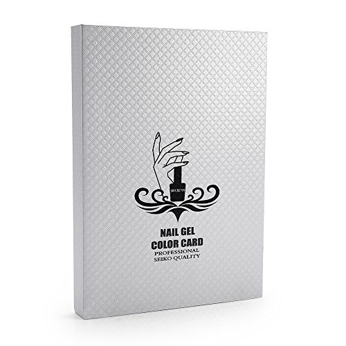 Mavis Laven Nail Gel Color Card - 216 Colors in 2 Types, Professional Nail Polish Display Chart Book for Salon & DIY Nail Art - Perfect for Nail Technicians & Home Manicures (White)