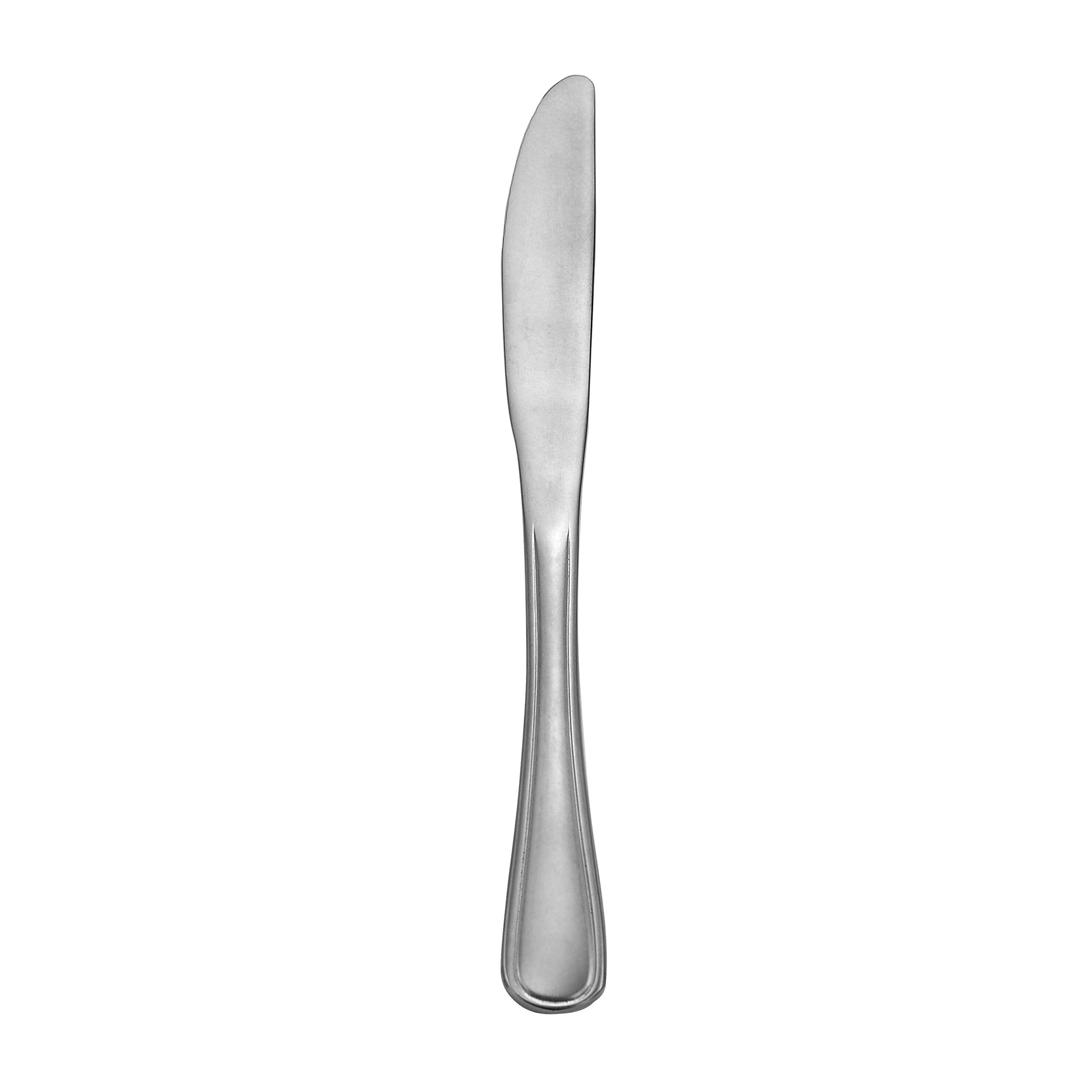 Liberty Tabletop Industrial Rim 20-Piece Dinnerware Set - Service for 4 - Stainless Steel Flatware - Made in USA - Perfect for Modern Dining, Restaurant Use & Home Entertaining