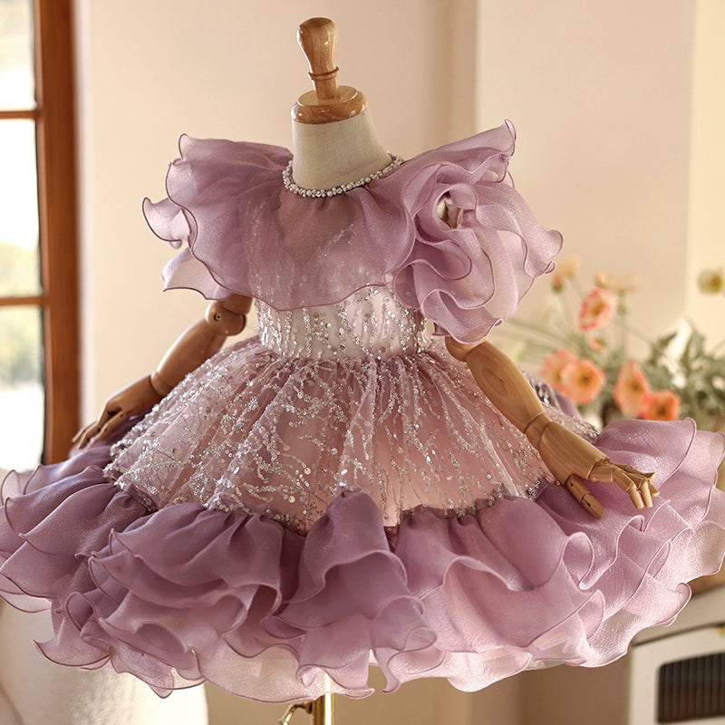 Princess Dress for Girls - Elegant Birthday Party & Baptism Gown | Perfect for Special Occasions, Photo Shoots & Celebrations