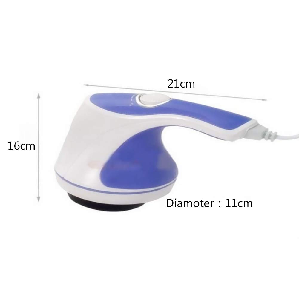 5 in 1 Electric Full Body Massager for Relaxation & Slimming - Blue Tone Spin Massage Device for Neck, Back, Shoulder & Leg Pain Relief - Perfect for Home, Office & Spa Use