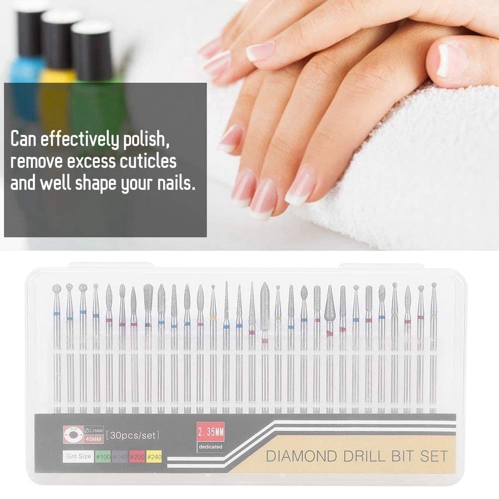 Durable Nail Grind Head Set - Wear & Corrosion Resistant Electric Nail Drill Bits for Professional Manicure & Nail Art | Perfect for Salon, Home Use & DIY Nail Gel Removal