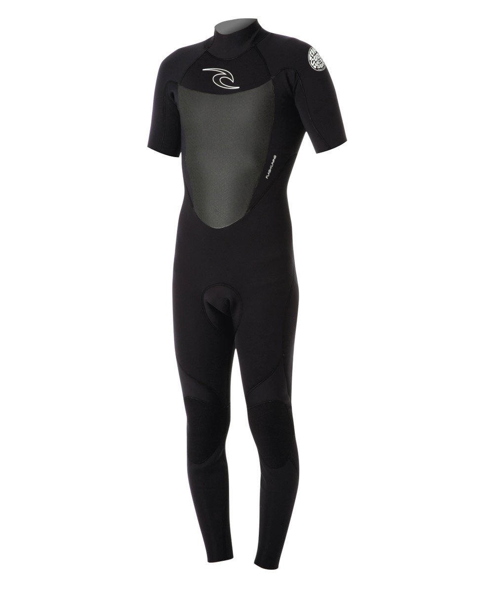 Rip Curl Dawn Patrol 2/2mm Back Zip Full Wetsuit with Short Sleeves - Perfect for Surfing, Diving & Water Sports | Men's & Women's Neoprene Suit
