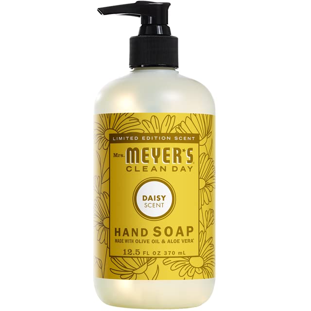 Mrs. Meyer's Clean Day Spring Scent Variety Pack - Lilac, Daisy & Rose Scented Hand Soap & Cleaning Products | Fresh Floral Home & Kitchen Use