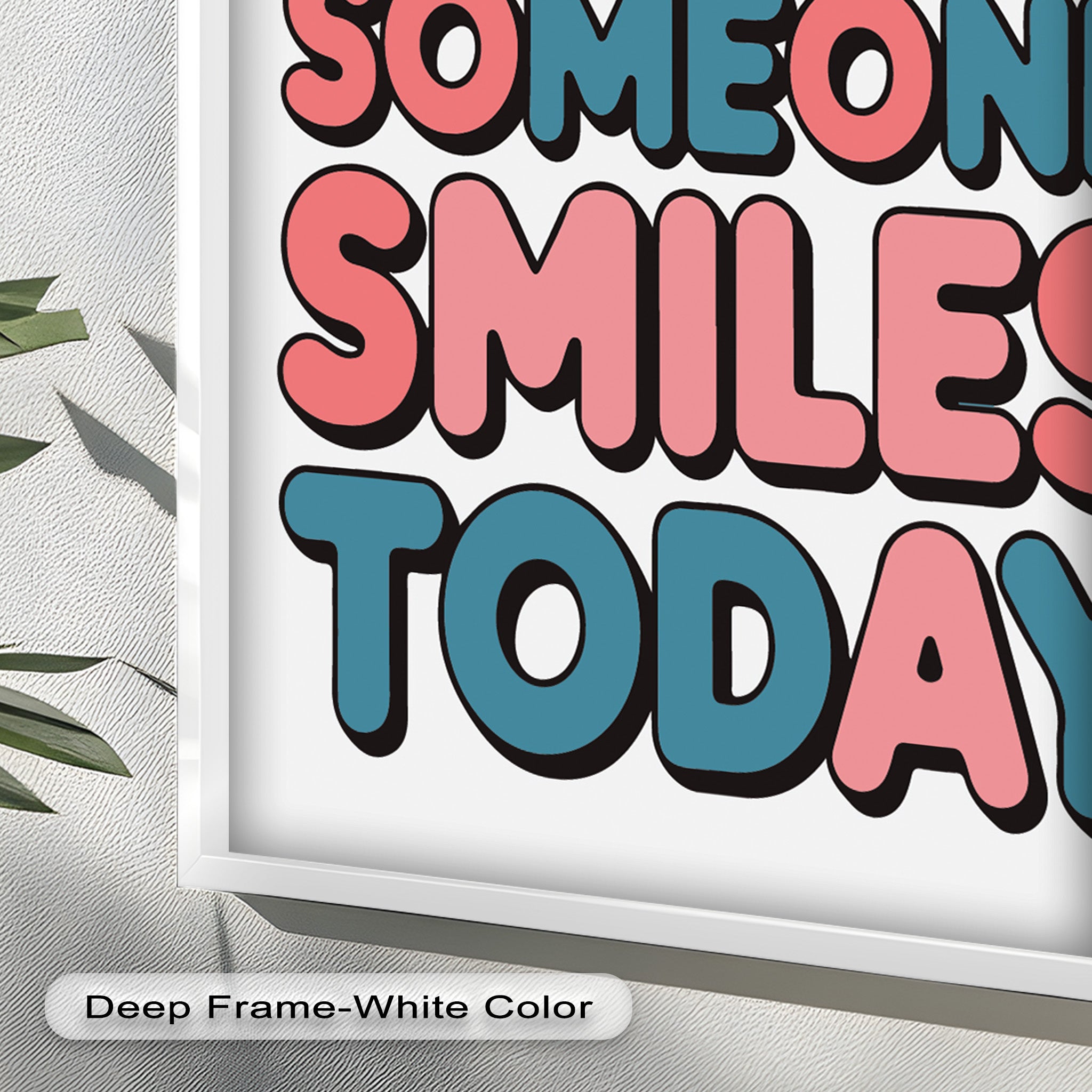 Be the Reason Someone Smiles - Handmade Oil Painting Wall Art for Living Room, Bedroom & Office Decor | Unique Gift Idea for Home & Holidays