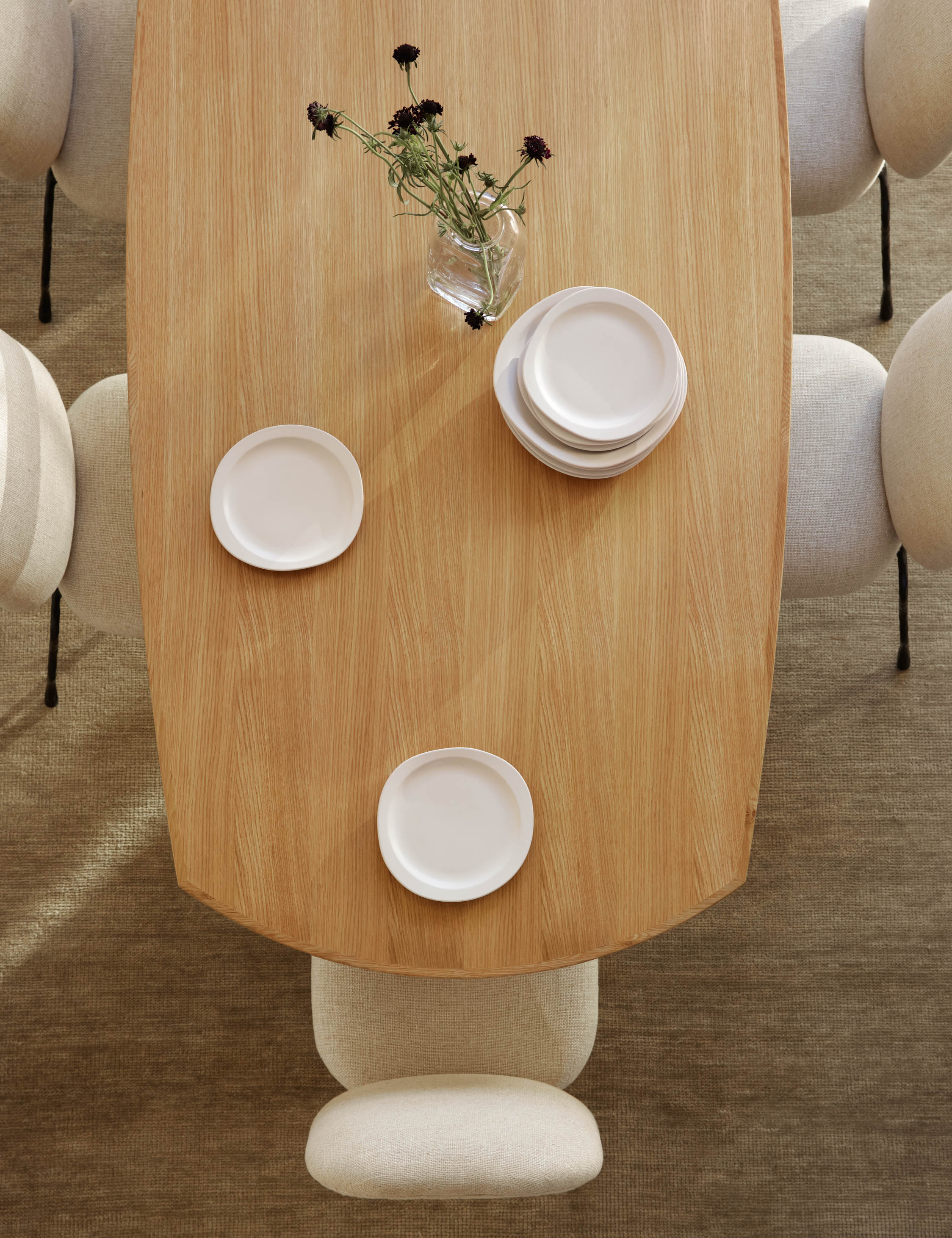Eny Lee Parker Elle Dining Table - Modern Wooden Dining Table for Home & Restaurant - Perfect for Family Gatherings & Dinner Parties