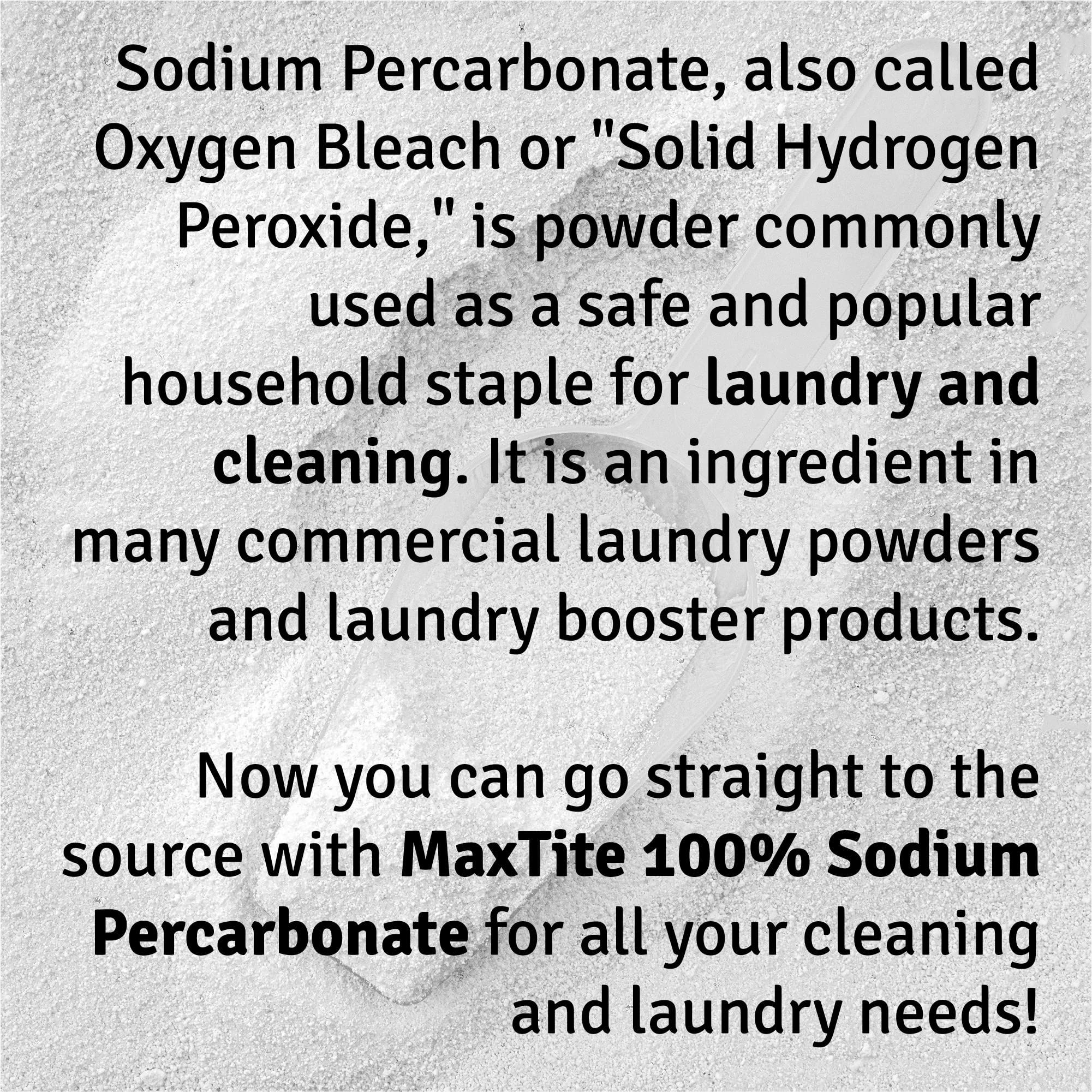 Pure Sodium Percarbonate (32 lbs - 16 Pack of 2 lbs Bottles) | 100% Oxygen Bleach & Solid Hydrogen Peroxide | Multi-Purpose Eco-Friendly Cleaner for Laundry, Home, Pool & Outdoor Use | Child-Resistant HDPE Bottles with Resealable Cap