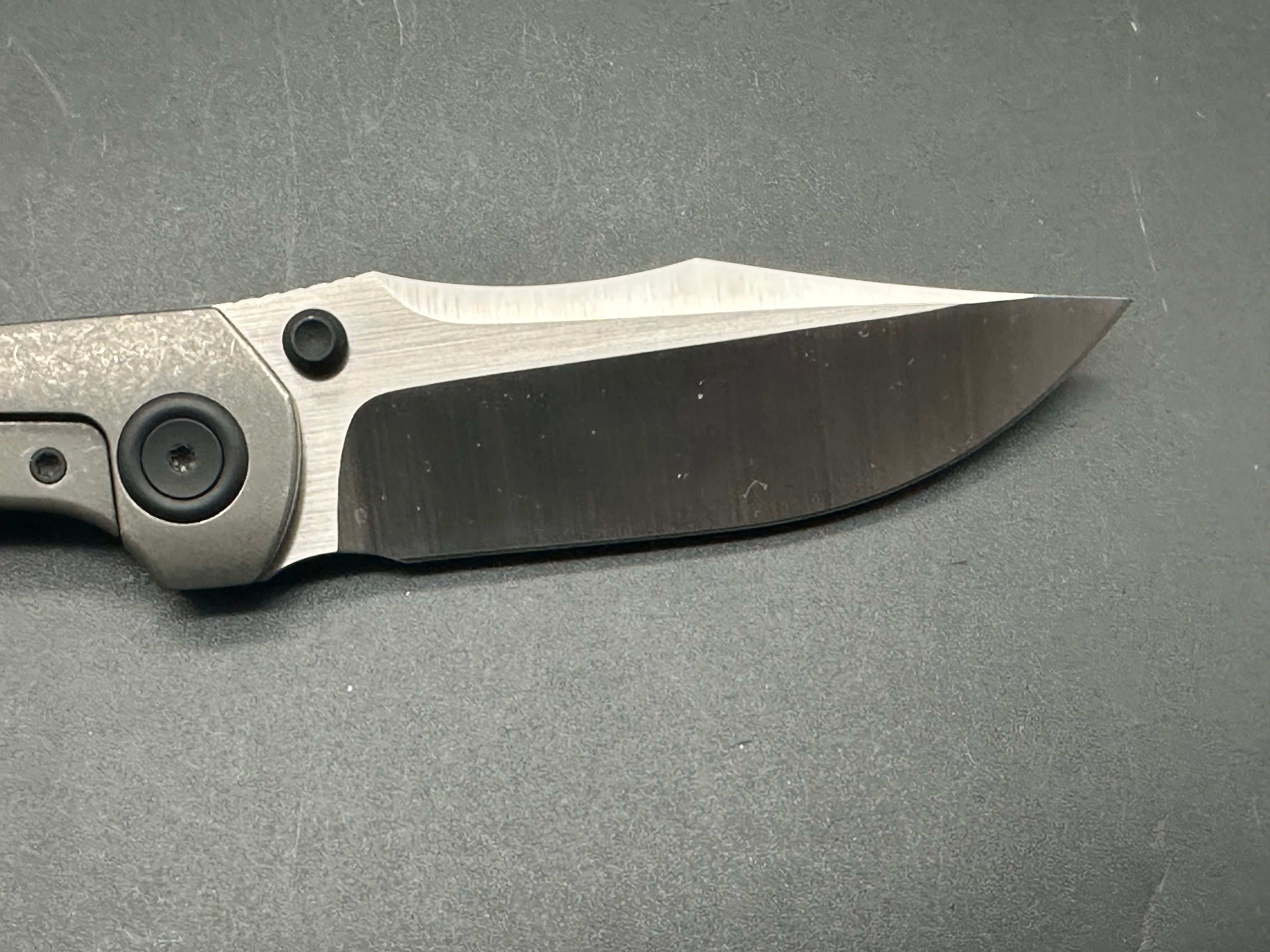 Brian Brown Raptor V2 Folding Knife - Reate Made, Black Marble Carbon Fiber Show Scale - EDC, Outdoor, Camping & Tactical Use