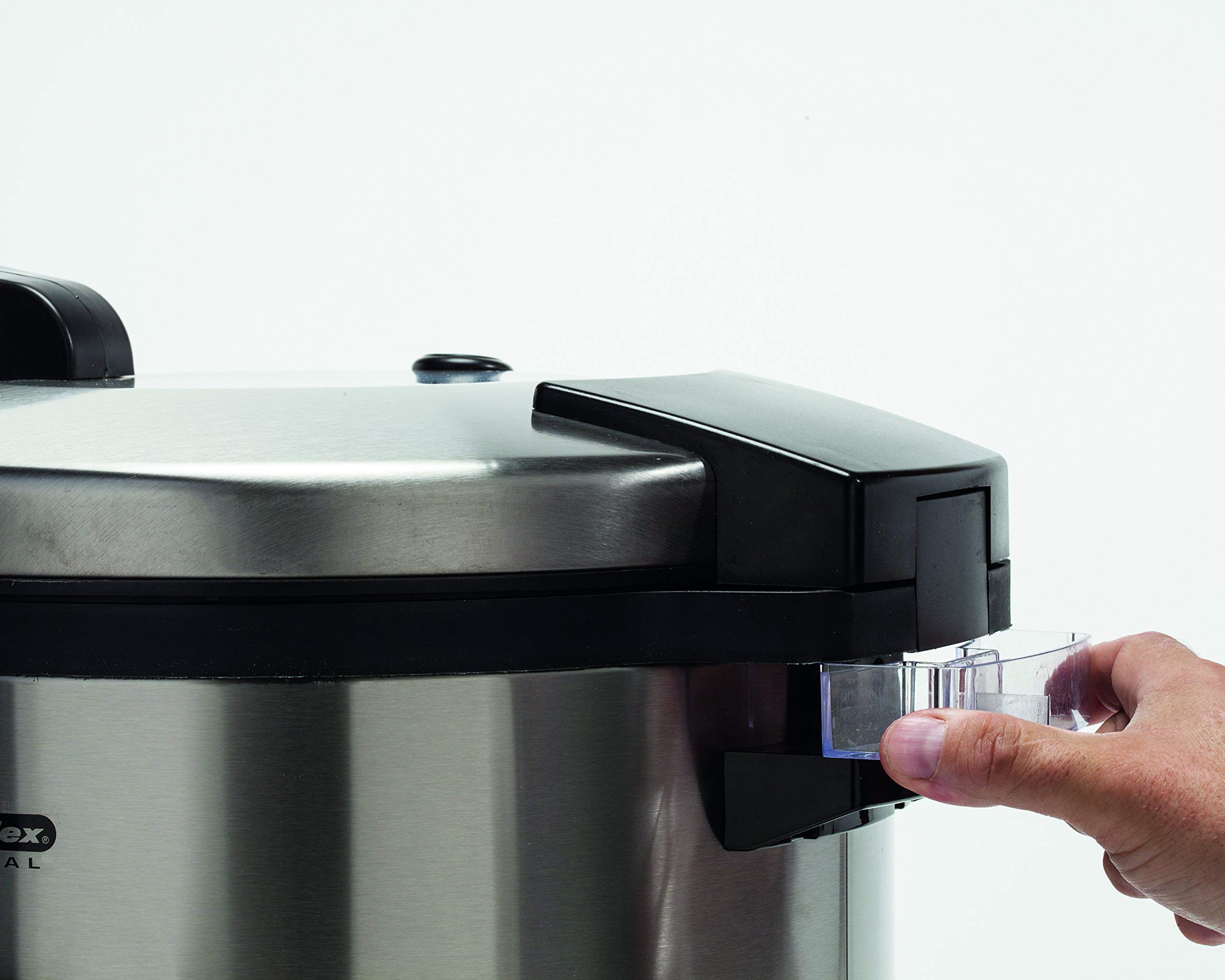 Hamilton Beach Proctor Silex Commercial 37560R 60-Cup Rice Cooker & Warmer with Non-Stick Pot, Hinged Lid & Stainless Steel Housing - Perfect for Catering, Restaurants & Large Family Gatherings - 1 Year Warranty