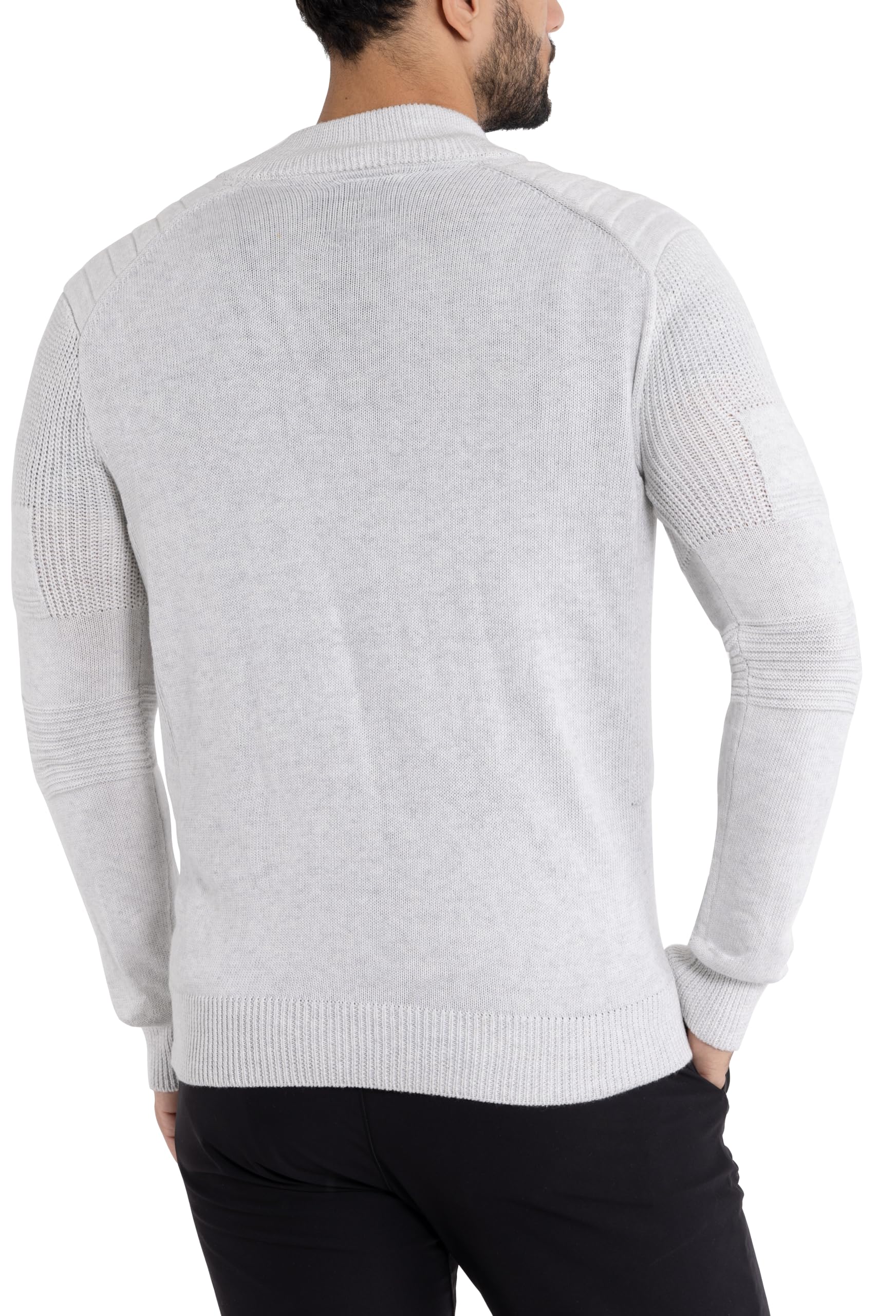 X RAY Men's Slim Fit Zip Up Cardigan Sweater - Lightweight Knit Jacket for Spring & Fall (Big & Tall Sizes) | Casual Office Wear & Layering Essential