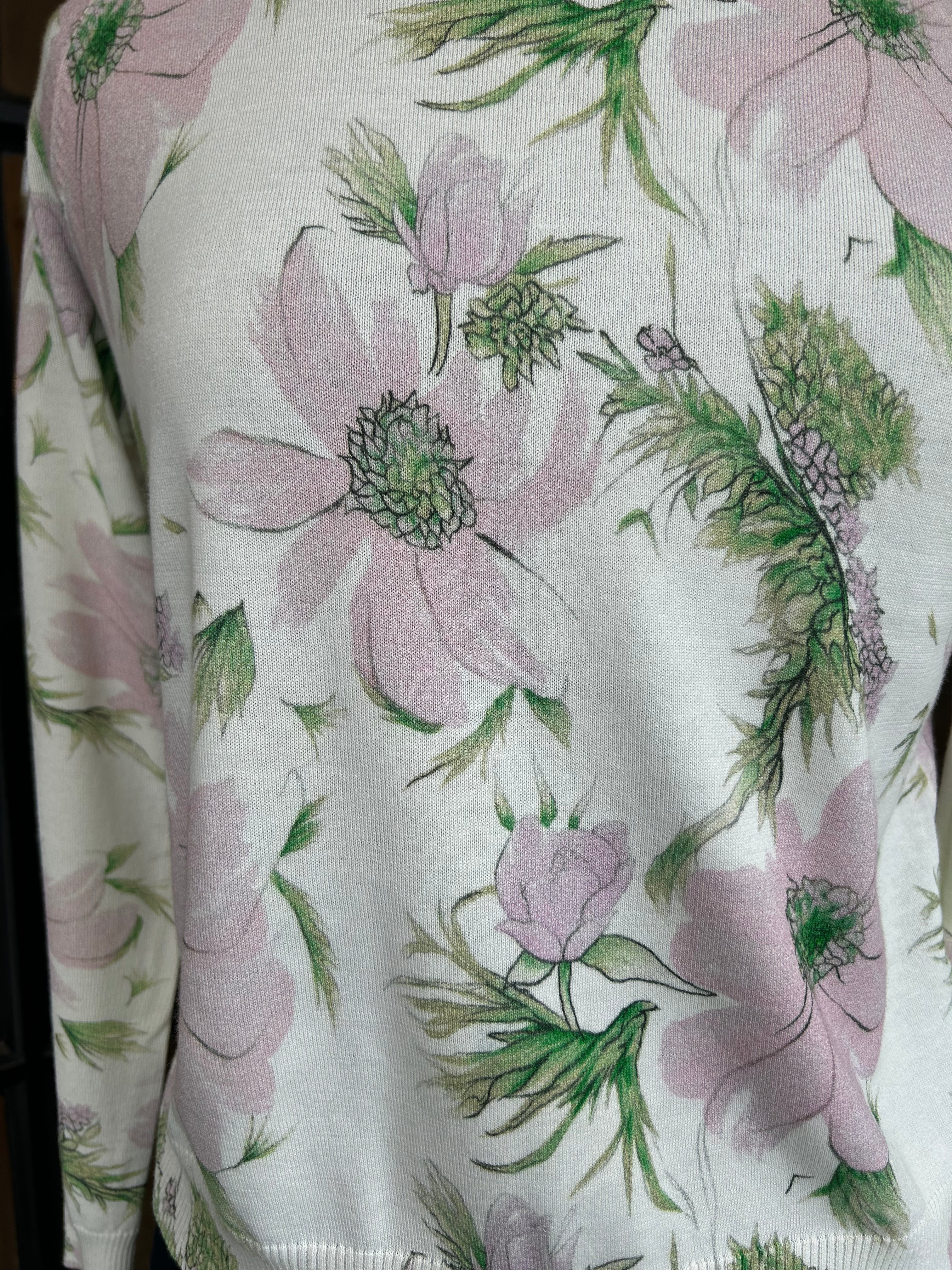Floral Sweater for Women - Stylish Knit Pullover with Blooming Flower Design | Perfect for Fall, Winter & Casual Outfits