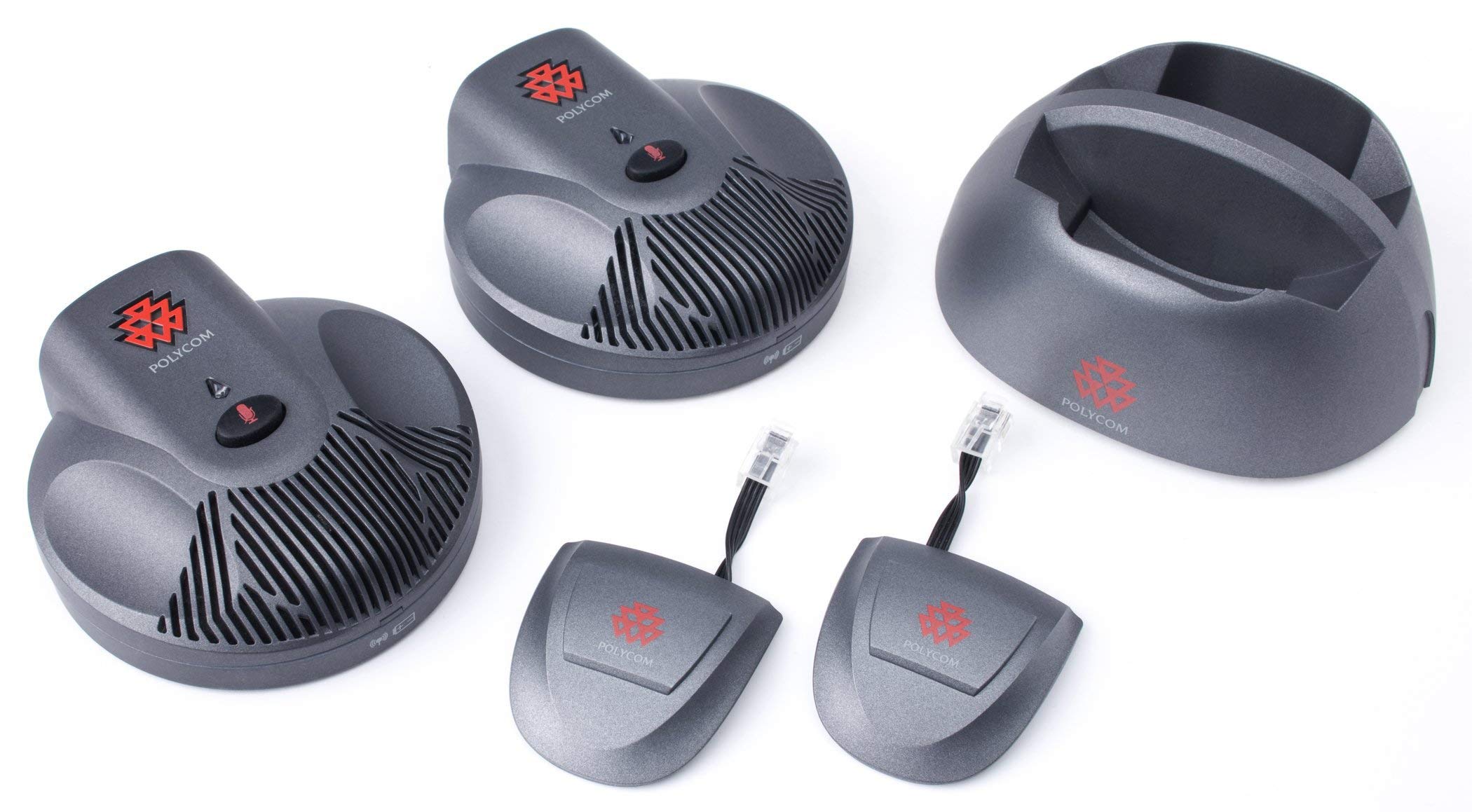 Refurbished Polycom Wireless Microphones - Compatible with IP6000, VTX 1000 & SoundStation2 EX Conference Phones | Ideal for Office Meetings, Conference Calls & Business Communications
