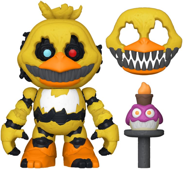 Funko Five Nights at Freddy's (FNAF) Snap: Nightmare Chica & Toy Chica 2-Pack Vinyl Collectible Figures - Official Merchandise Gift for Kids and Adults - Horror Game Character Collectibles for Display, Gaming Room Decor, and FNAF Fans