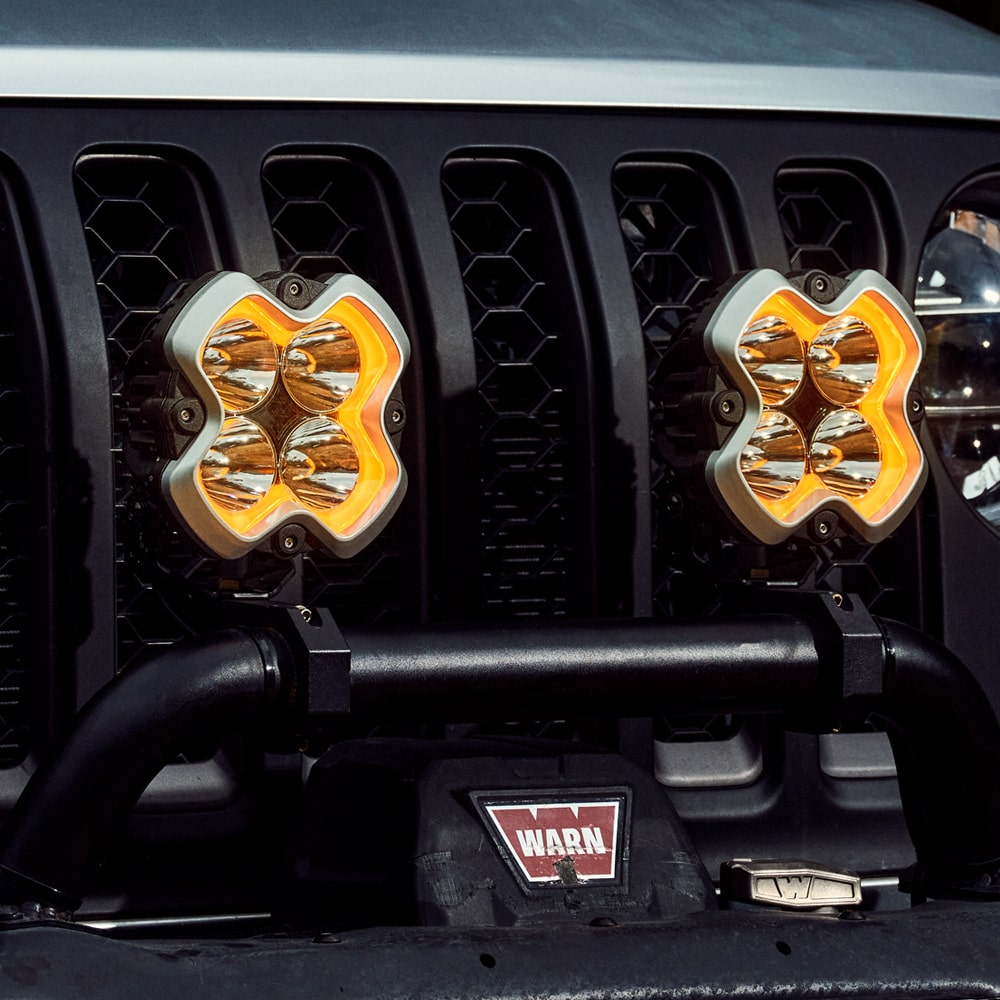 HALO Series 6 LED Pod Lights with DRL - 60W Twin Light Kit System Pair - Off-Road, Truck, Jeep, ATV, UTV Lighting Accessories for Enhanced Visibility and Safety