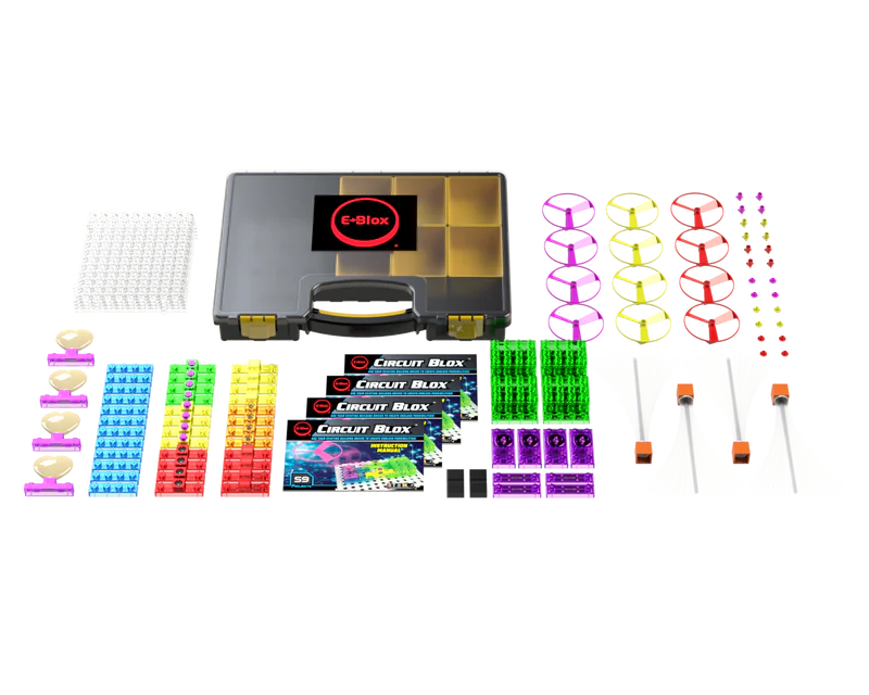 Circuit Blox™ 59 Project Classroom Set - STEM Learning Electronics Kit for Kids | Build Circuits & Explore Electricity | Perfect for School Labs & Homeschool Science Projects