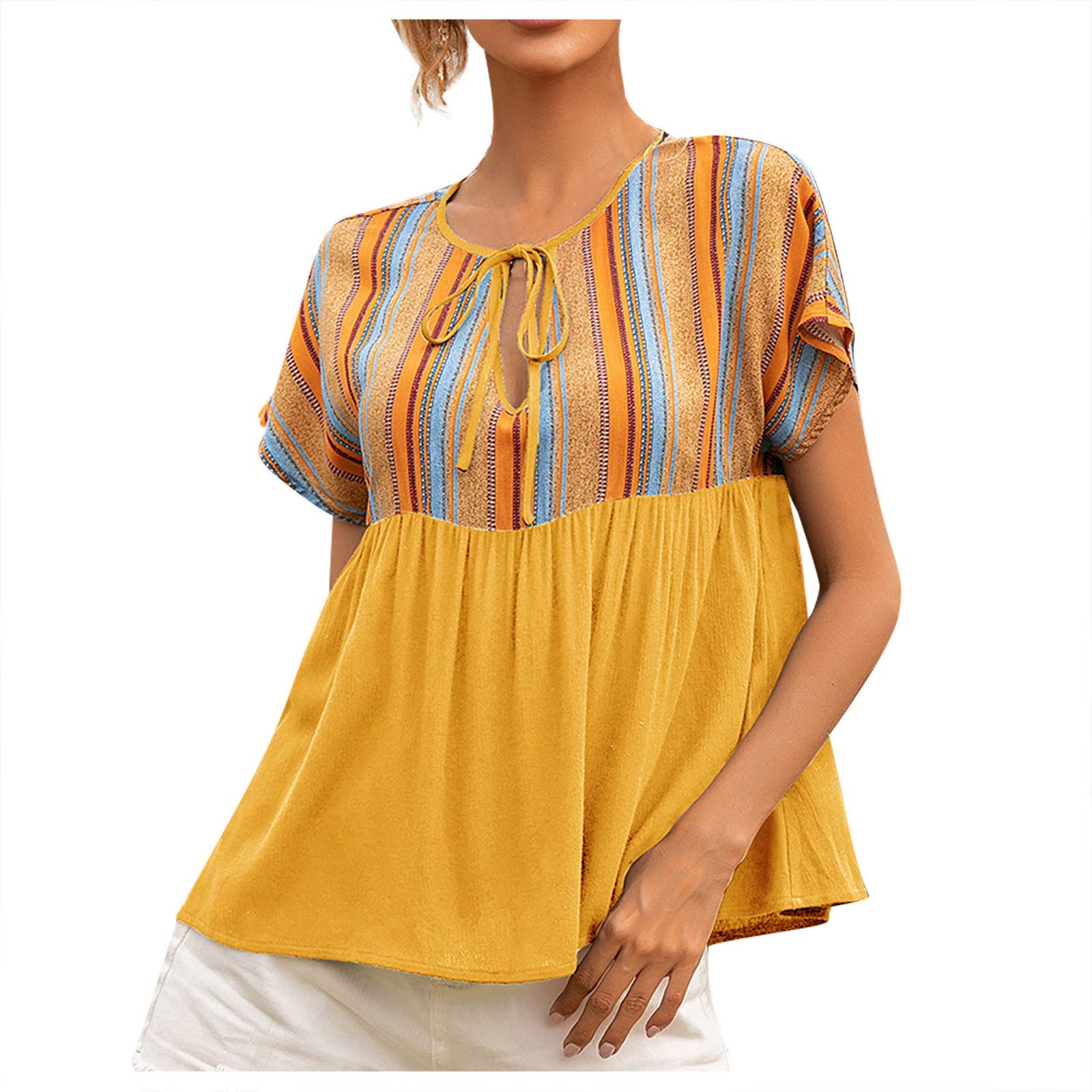Women's Fashion T-Shirts - O-Neck Loose Fit Dry Fit Shirts for Casual Wear, Workout & Everyday Comfort | Perfect for Summer Outfits, Gym & Lounge Wear