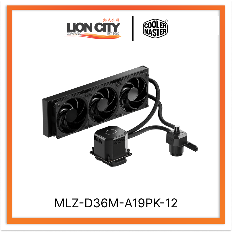 Cooler Master MLZ D36M A19PK 12cm MasterLiquid ML360 Sub-Zero CPU Liquid Cooler - High-Performance Cooling for Gaming PCs & Workstations - Perfect for Overclocking & High-End Builds