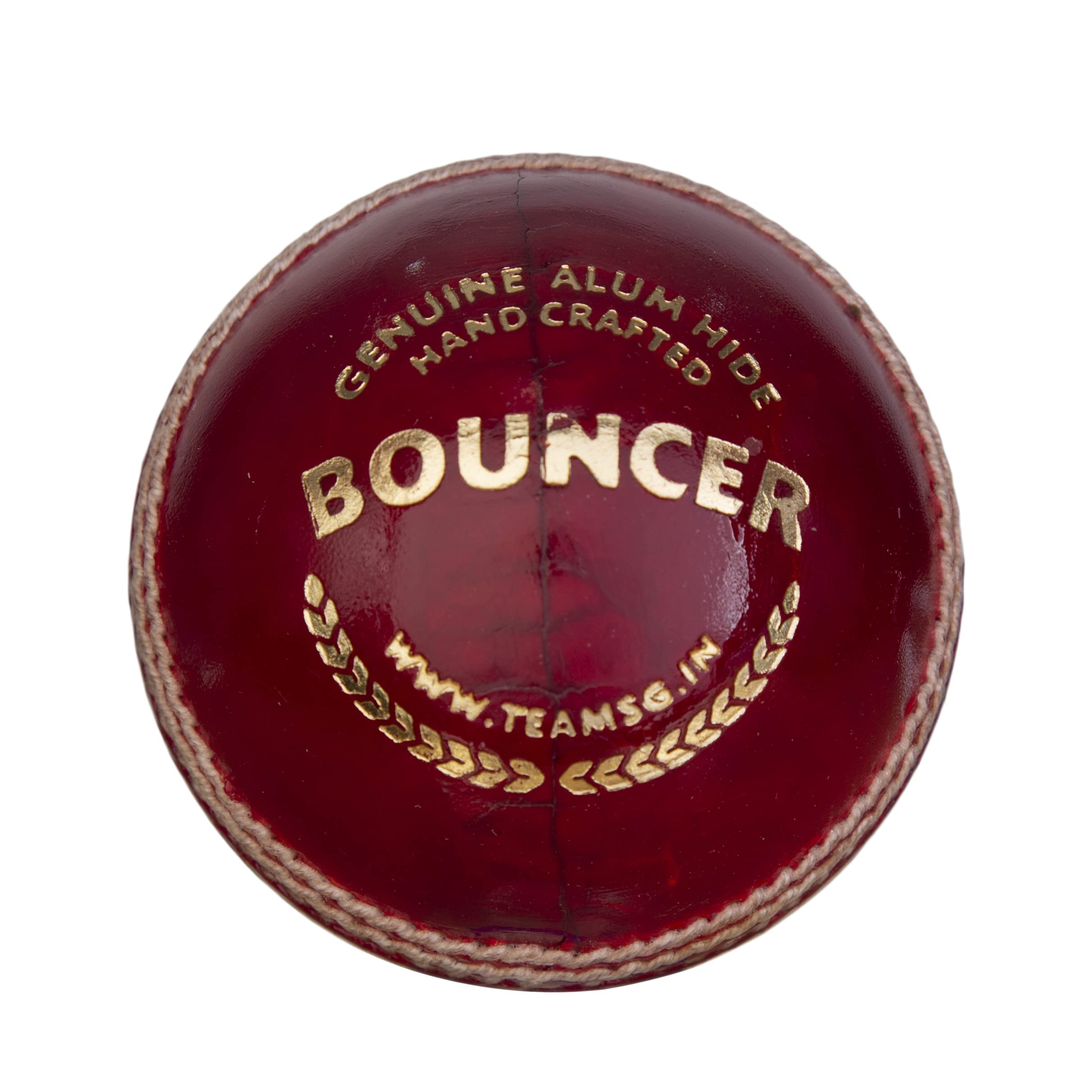 Premium SG Cricket Balls Bouncer (Red) - Professional Grade Leather Cricket Ball for Practice & Matches - Perfect for Cricket Training, Backyard Games & Competitive Play