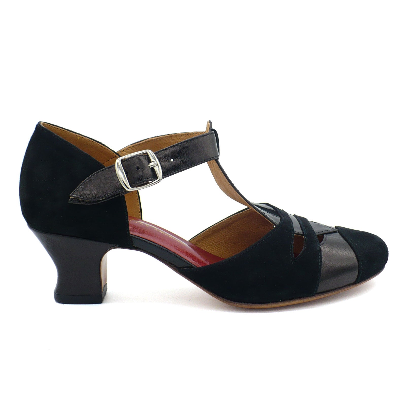Black Leather/Black Suede