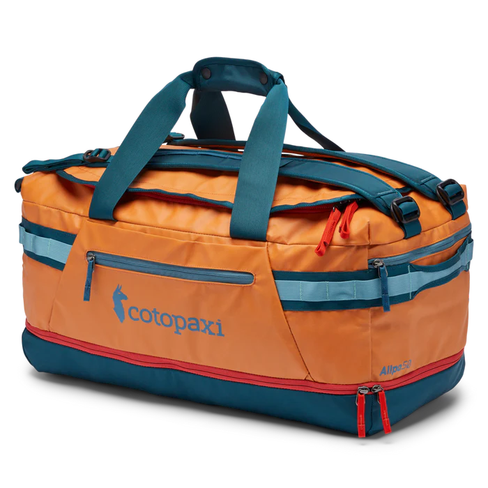 Allpa 50L Travel Duffel Bag - Waterproof Carry-On Backpack for Hiking, Gym & Air Travel - Durable Lightweight Luggage with Shoulder Straps & Multiple Pockets