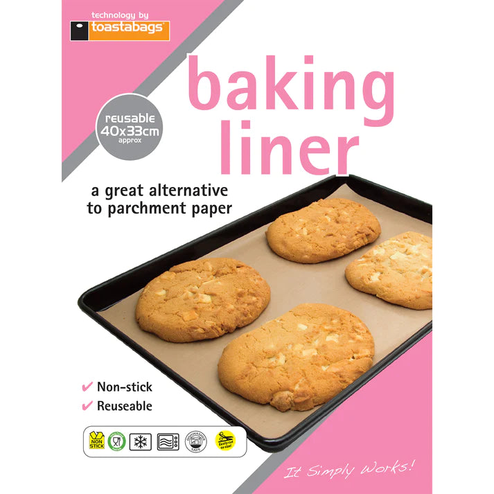Non-Stick Baking Liner 33 x 40 cm - Premium Parchment Paper for Cookies, Bread & Pastries - Perfect for Baking, Roasting & Meal Prep
