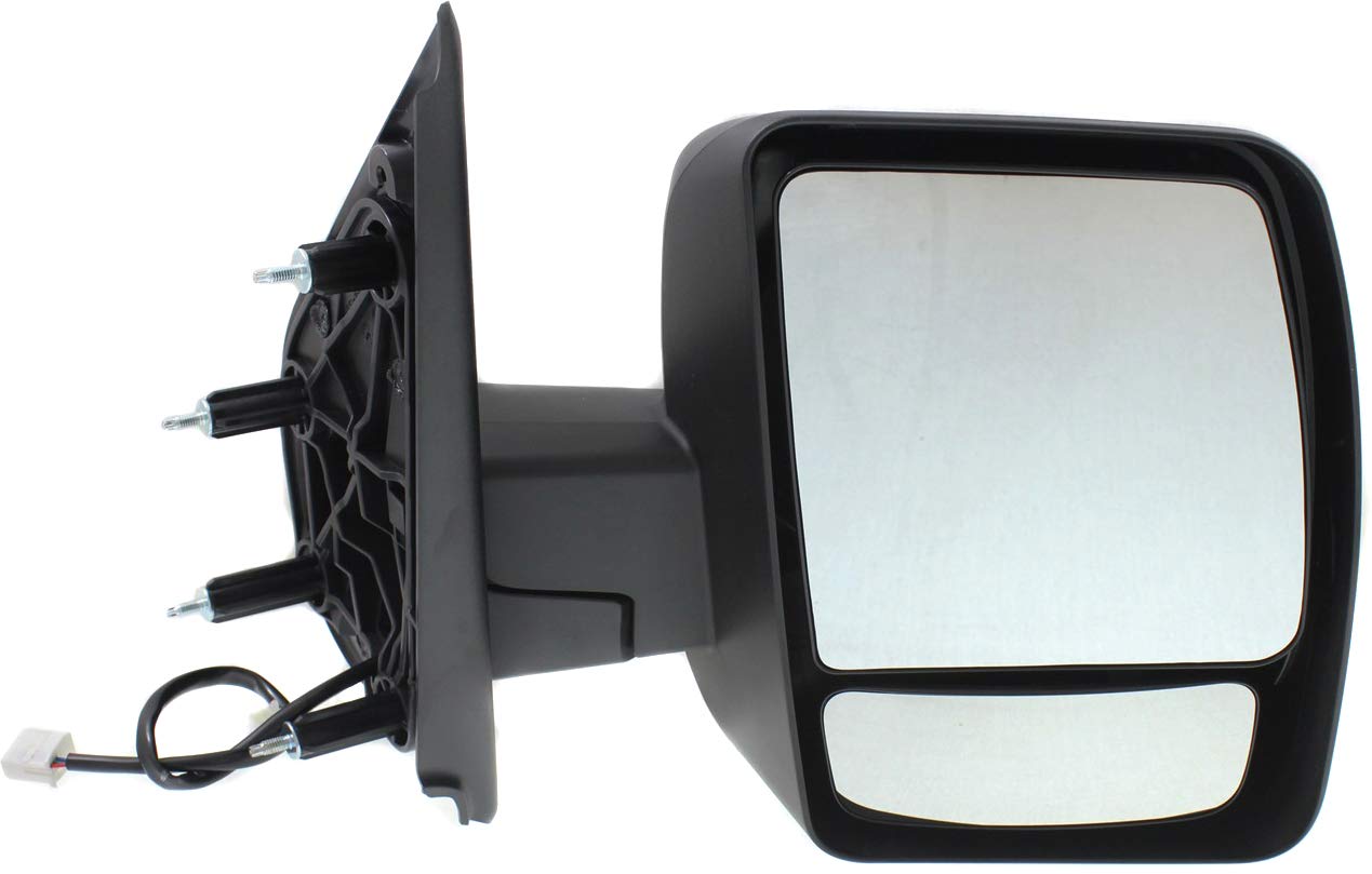 Garage-Pro Power Non-Heated Mirrors for Nissan NV2500 NV3500 NV1500 (2012-2021) - Driver & Passenger Side Manual Fold with Spotter Glass, Textured Finish - Perfect for Commercial Vans & Fleet Vehicles