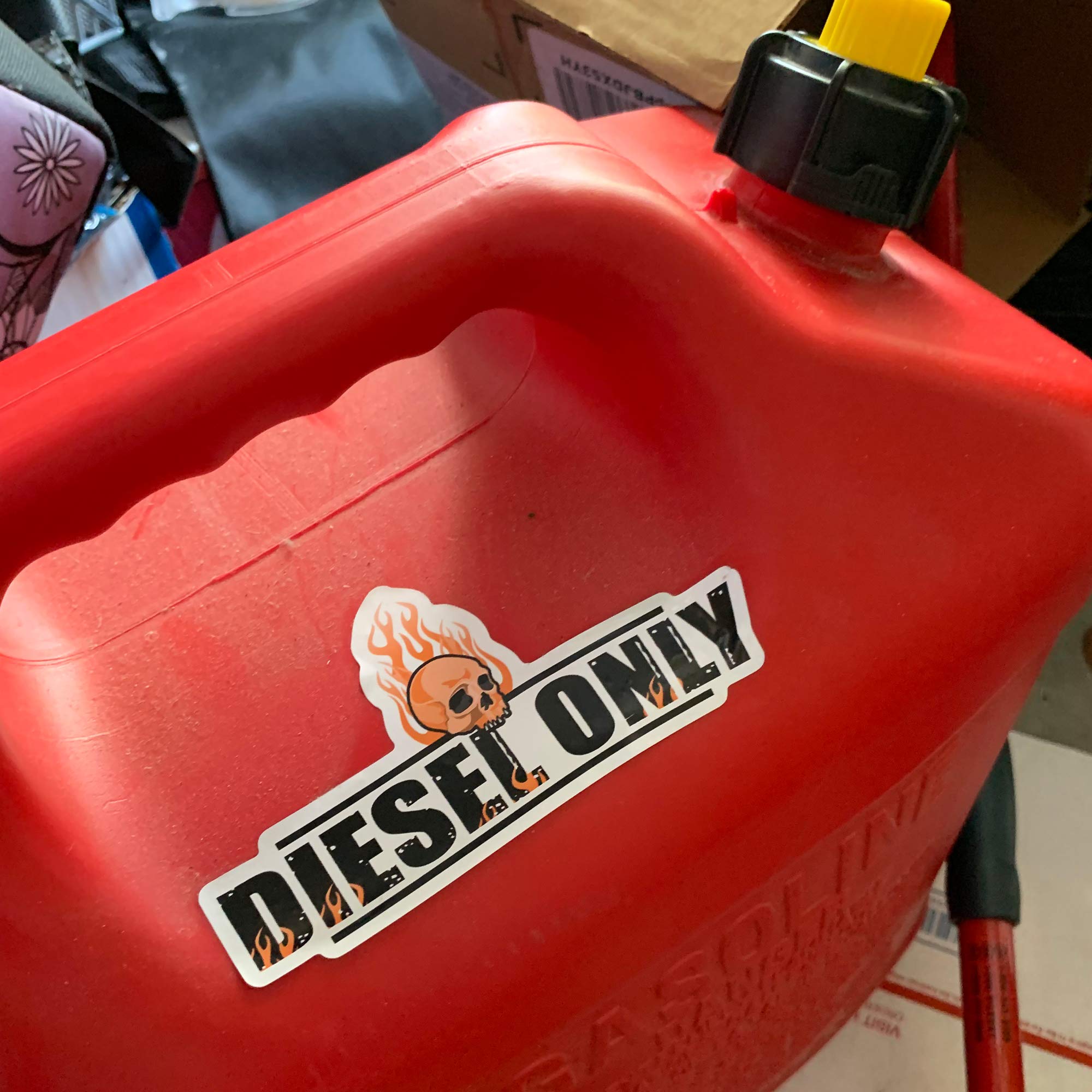 Diesel Only Fuel Gas Tank Sticker Decal - High-Quality Vinyl Decal for Trucks, Cars & Equipment - Perfect for Diesel Fuel Identification & Warning Labels