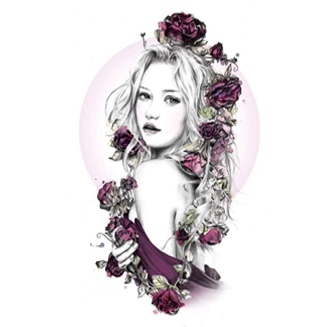 Voorkoms Waterproof Temporary Tattoos for Men & Women - Long Lasting Fake Tattoos for Parties, Halloween & Body Art