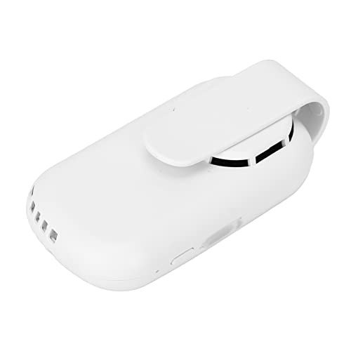 Portable USB Mini Clip Fan - 2 Speed Adjustable Wearable Face Fan for Sports, Camping, Travel & Office - Personal Cooling Fan with Air Purifying (White) - Stay Cool Outdoors & Indoors