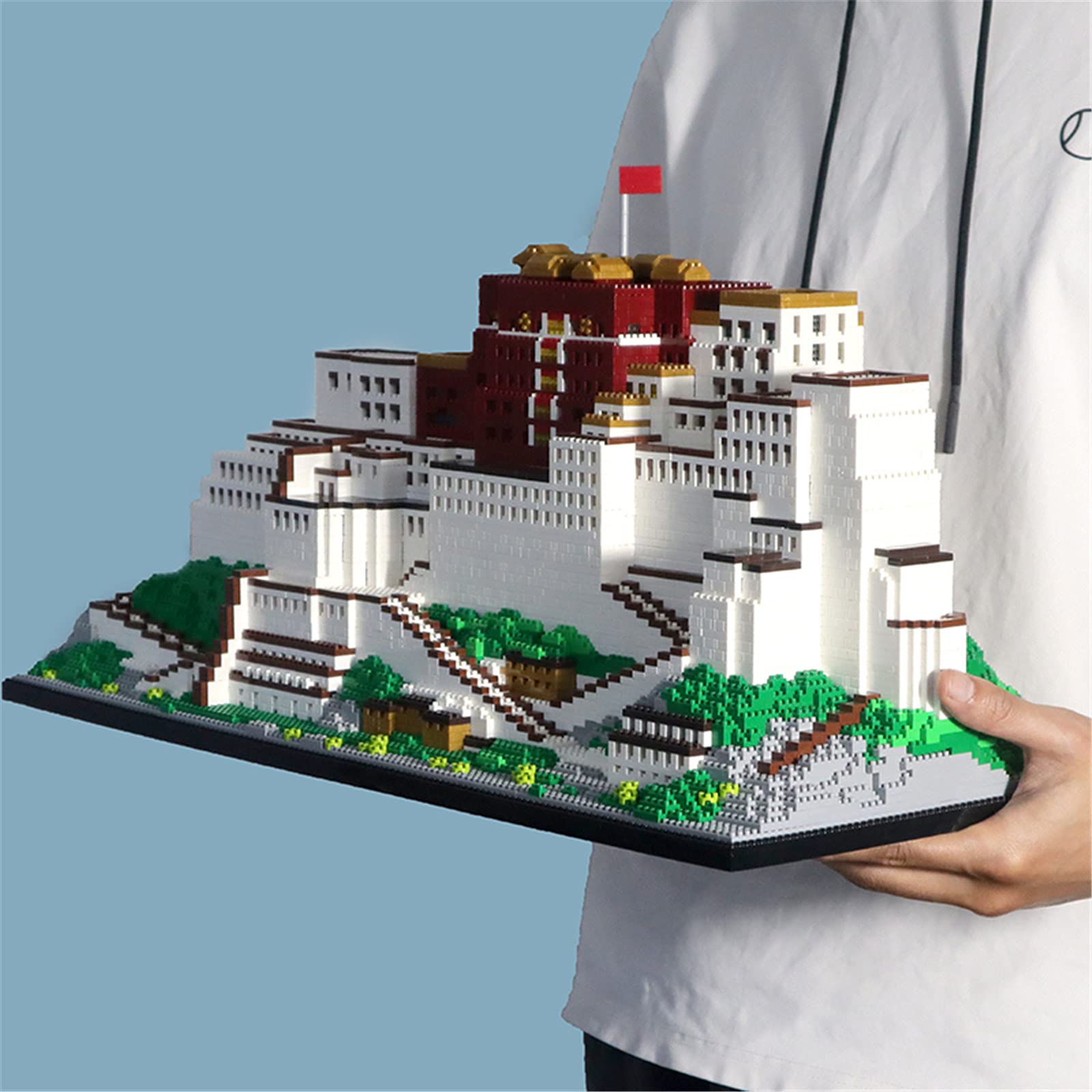 10,000Pcs DIY Mini Diamond Blocks - Potala Palace Architecture Model Building Set, Creative Gift for Kids & Adults - Perfect for Home Decoration, Collectibles & Stress Relief