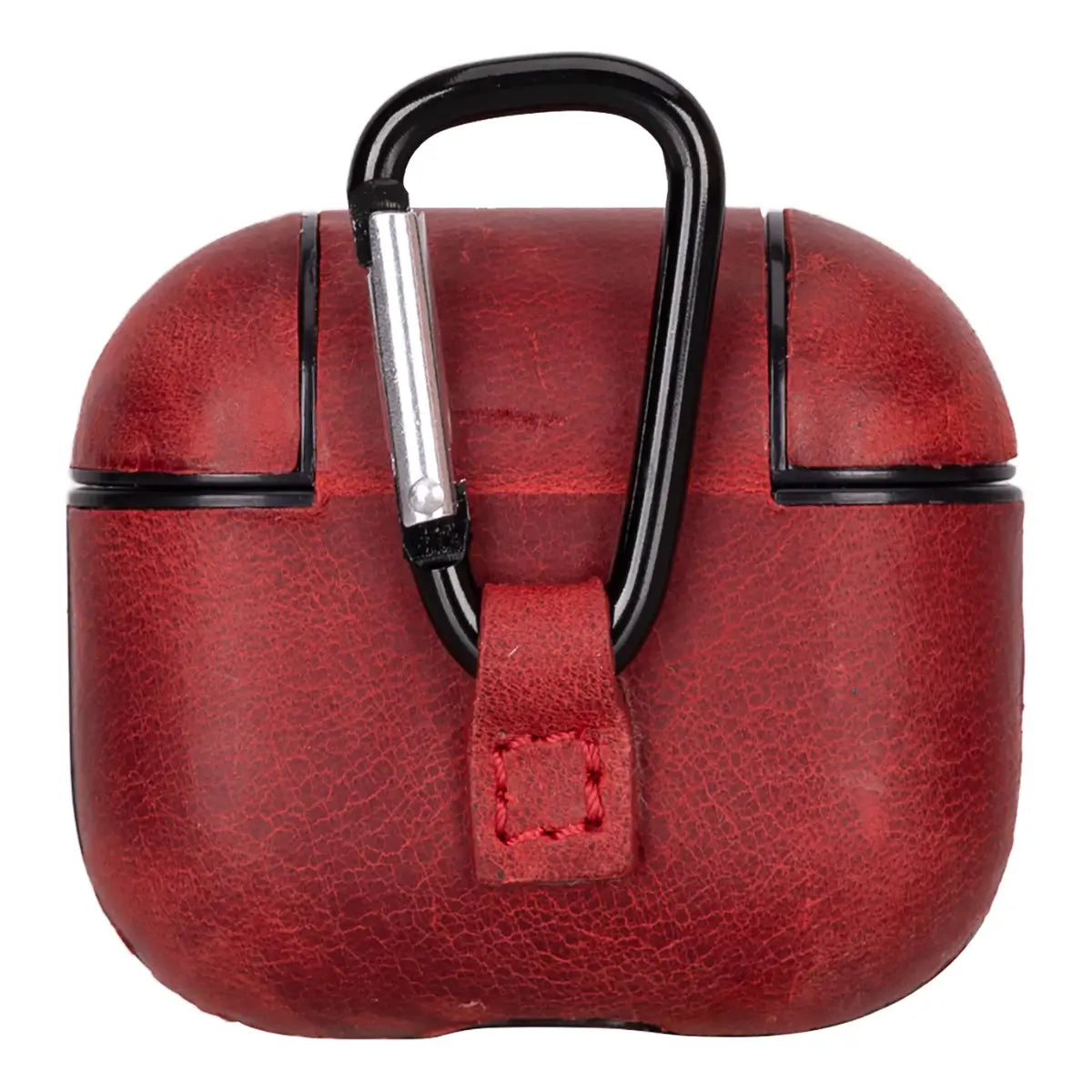 Premium Red Leather AirPods 3 Case - Shockproof & Scratch-Resistant Protective Cover for Apple AirPods 3rd Generation - Perfect for Travel, Workouts & Everyday Use