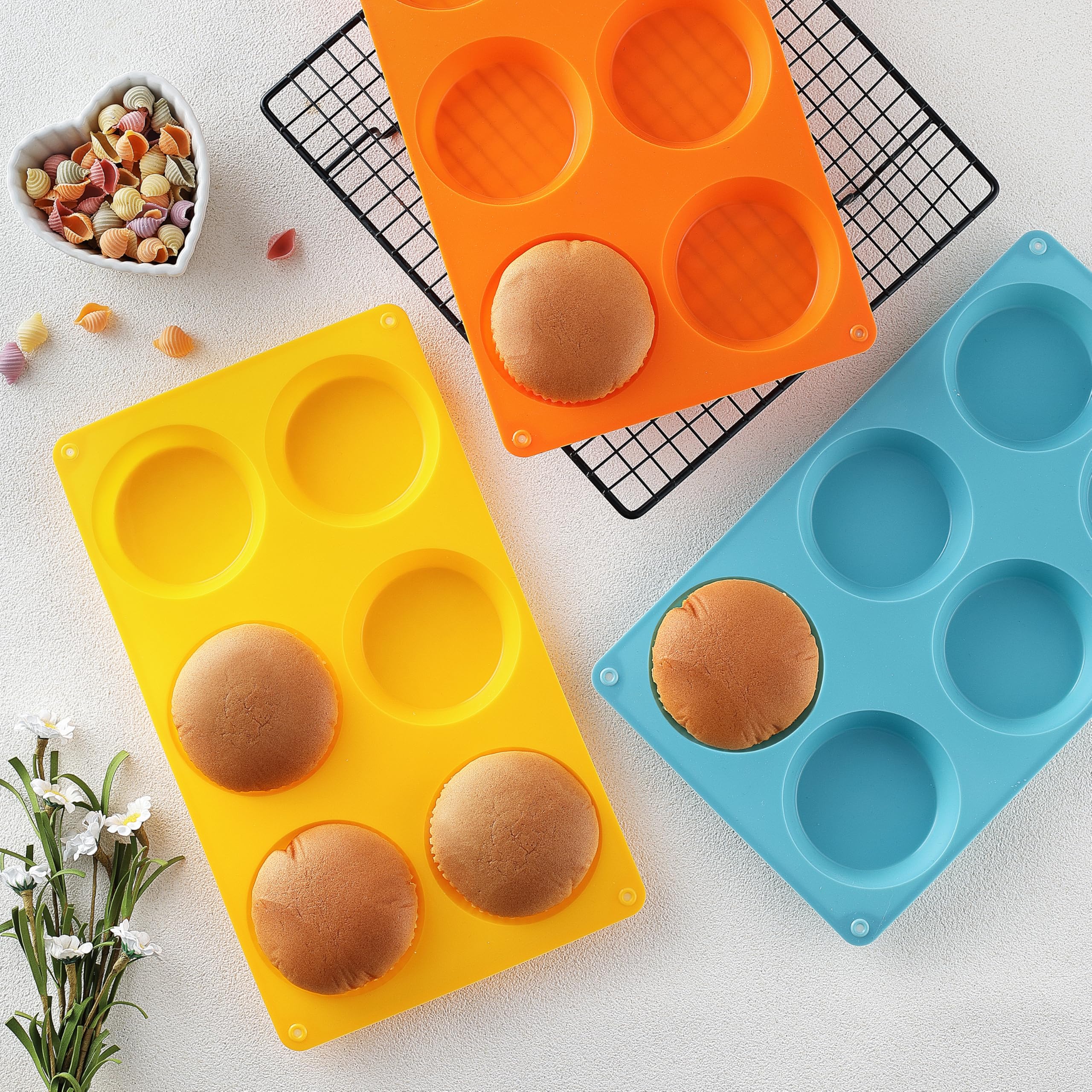 Non-Stick Silicone Muffin Top Pan - 3